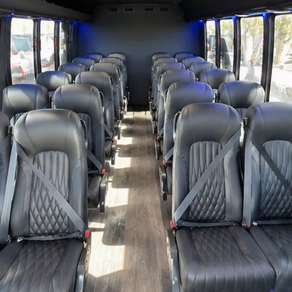 35 passenger minibus inside