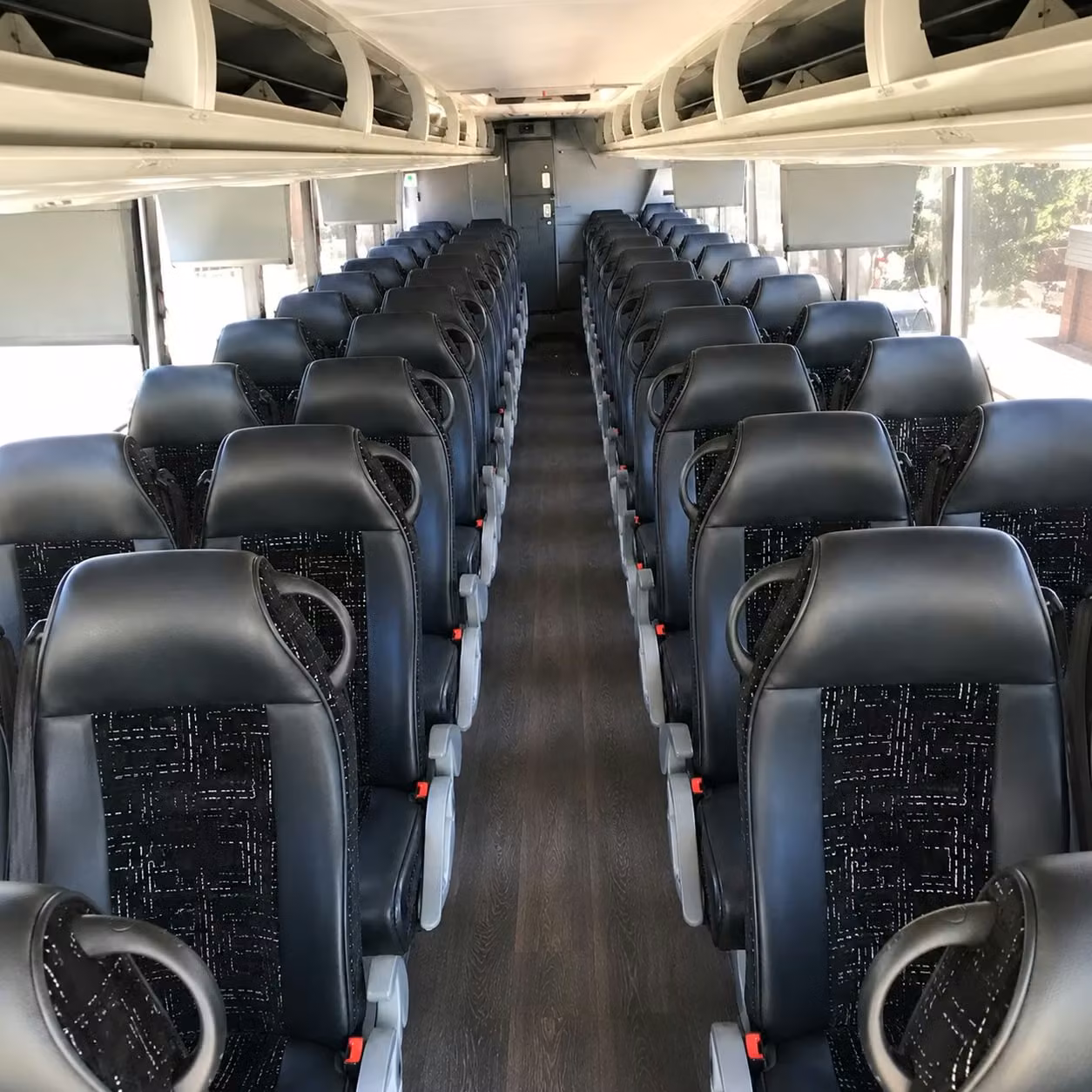flint charter bus rental inside