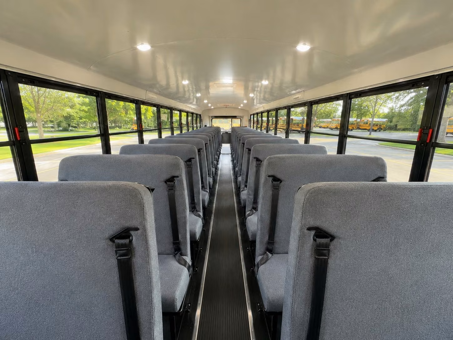 school bus inside